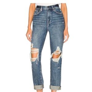 Pistola Presley High Rise Relaxed Roller Distressed Jeans - Size 25